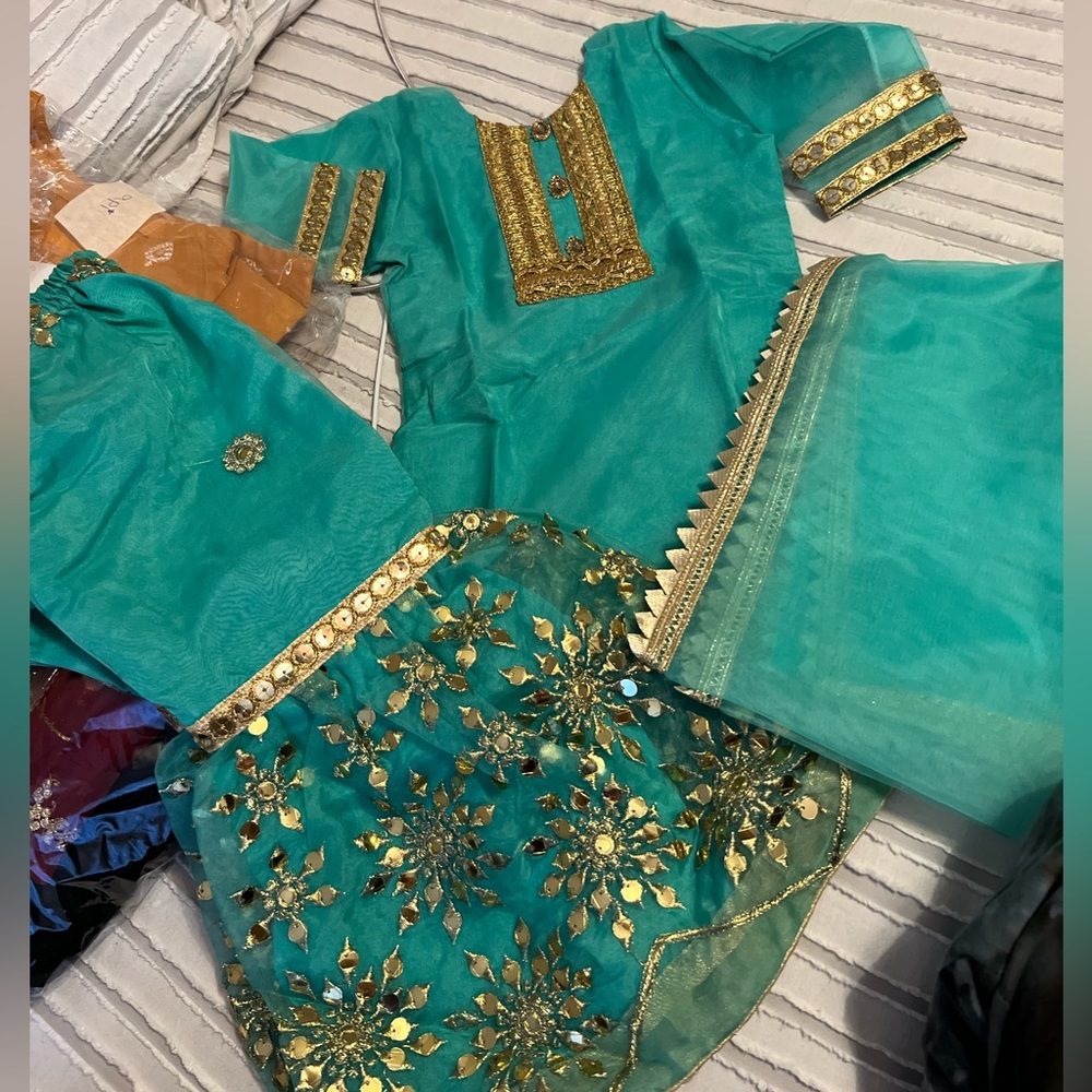 Custom stitched 2t children’s kameez Gharara Pakistani Indian formal kids